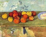 Stilleben mit apfeln und Geback Paul Cezanne